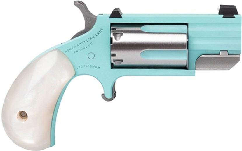 NAA Pug 22Mag, 1" Heavy Barrel, Turquoise Cerakote, Single Action Revolver - NAA - 22 MAGNUM