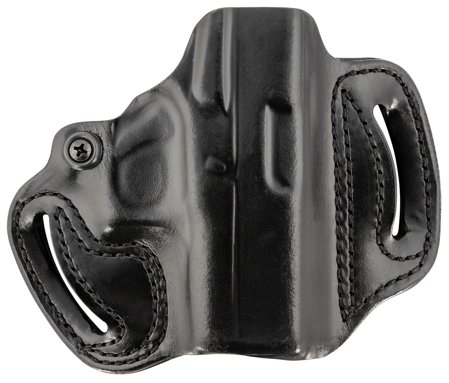 DeSantis 086BA8BZ0 Mini Slide OWB Black Leather Holster for Glock 43/48