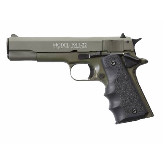 Buy Chiappa 1911-22 22LR 5" OD Green Hogue Grips online