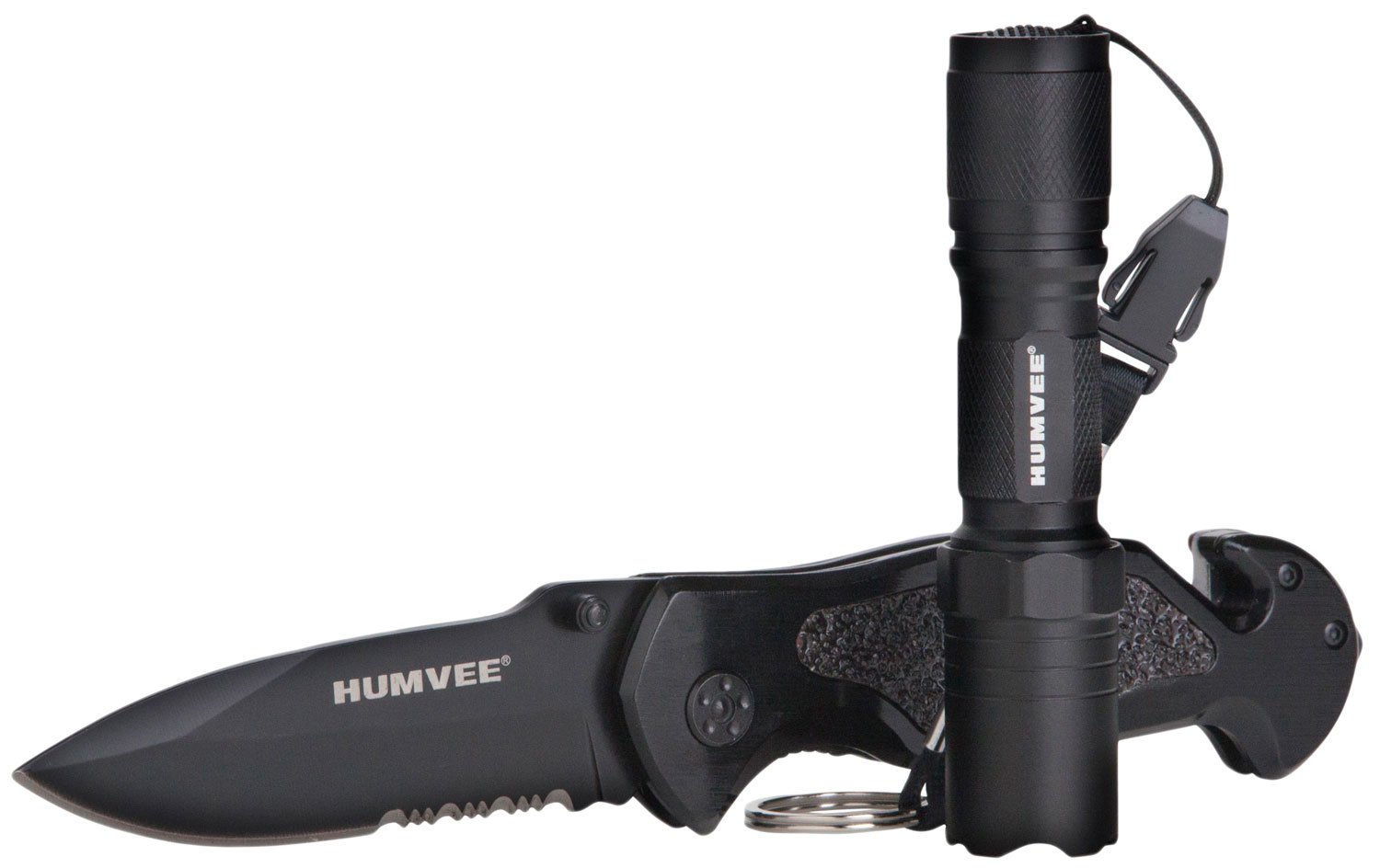 Humvee Adventure Gear HMVKCER1 Rescue Combo 3.25" Folding Spear Point...