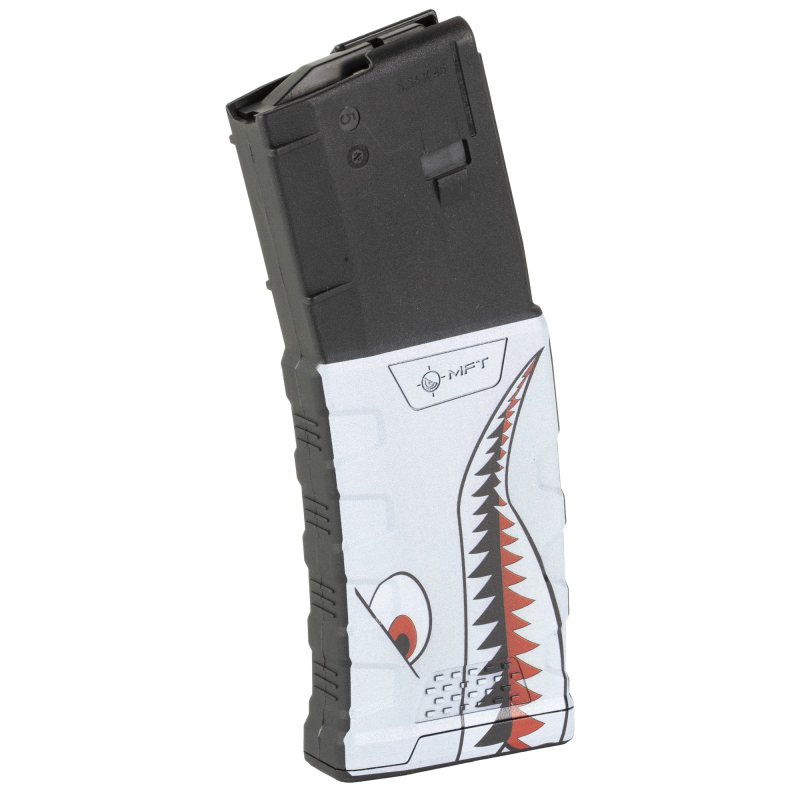 Mission First Tactical EXDPM556D-C-AR10W 30-Rd Magazine 223/556 Shark Graphic - Mission First Tactical - 223 REMINGTON