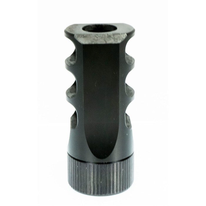 Faxon FFMD45083PMBSQPQ 3-Port Muzzle Brake Nitride Black 458/450 SOCOM