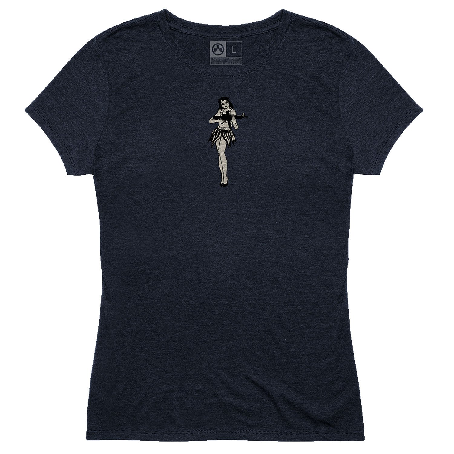 Magpul MAG1124410XS Hula Girl CVC Women's Navy Cotton/Polyester/Rayon... - Magpul Industries - SHORT SLEEVE
