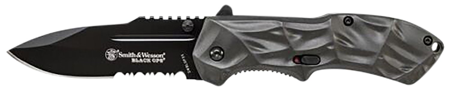 Smith & Wesson Black Ops M.A.G.I.C. Drop Point Assisted Opening Knife SWBLOP3CP