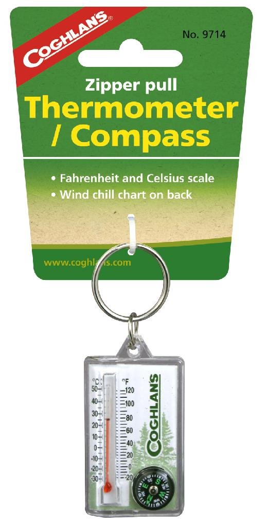 Buy Coghlan's 9714 Zipper Pull Thermometer Compass F/C Windchill online