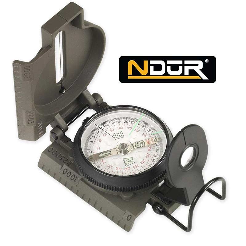 Lensatic Metal CS BK Compass Durable Outdoor Navigation Tool - Lensatic