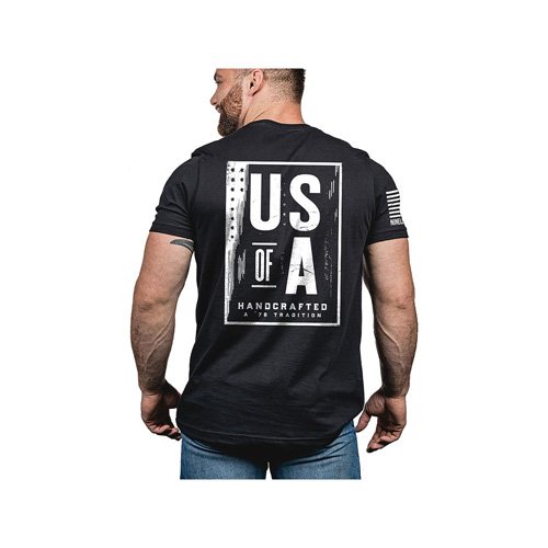 Nine LINE APPAREL MENS SHIRT US OF A BLACK S - NINE LINE APPAREL