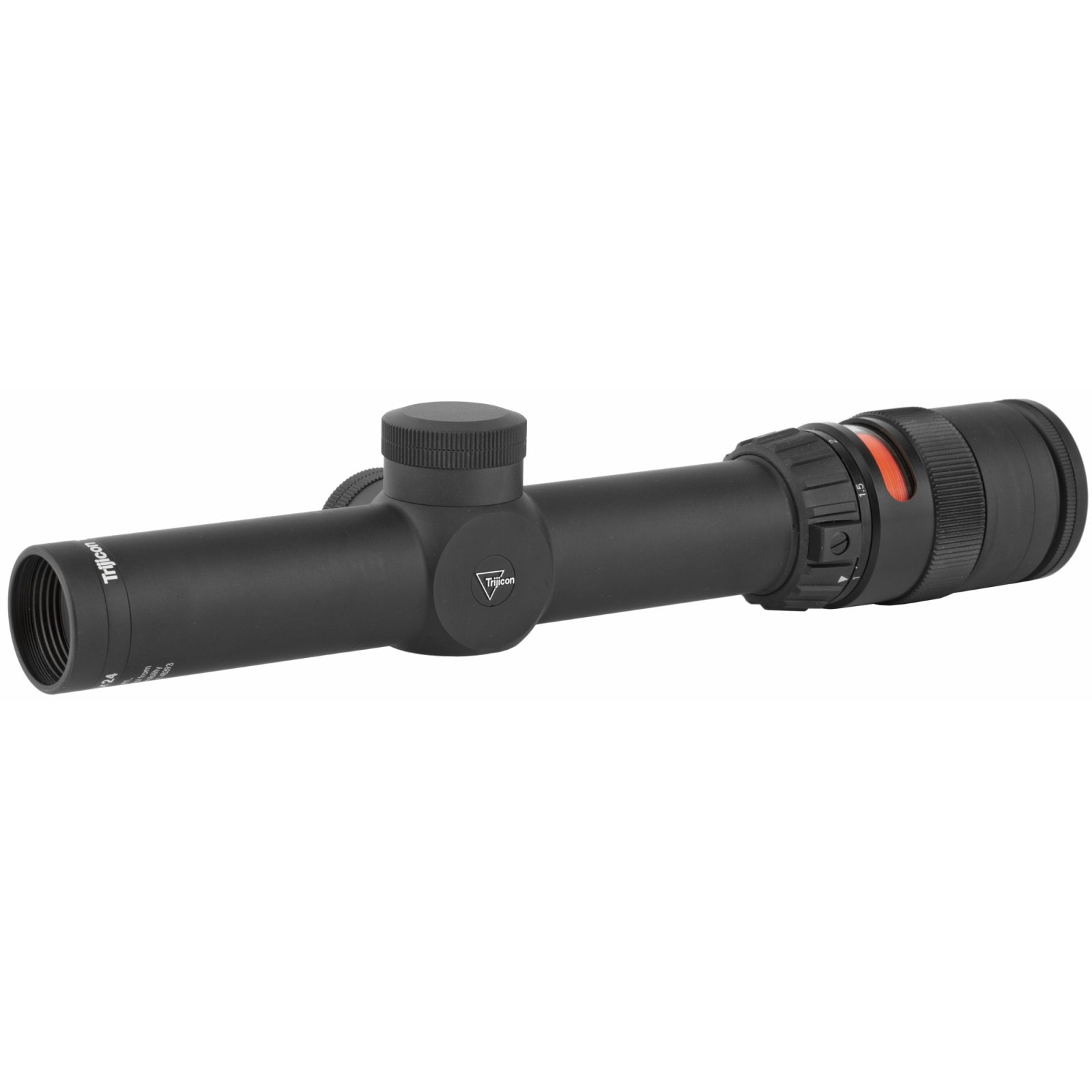 Trijicon AccuPoint 1-4x24mm Rifle Scope 30mm Red Triangle Matte Black