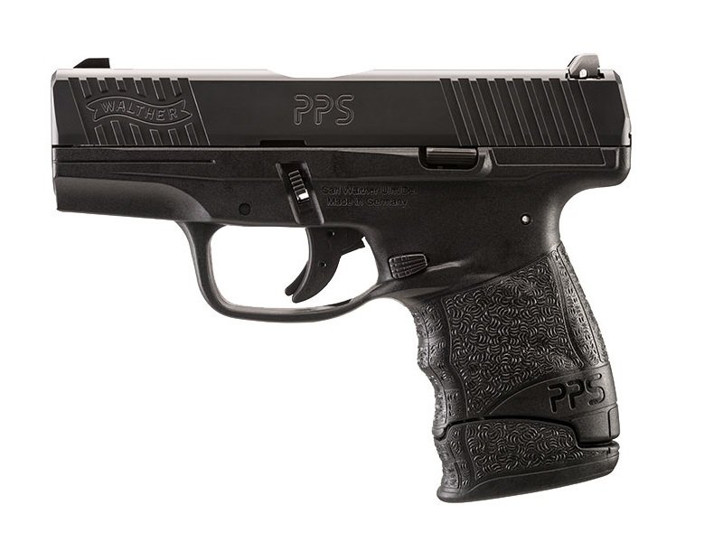 Walther 2805961 PPS M2 Semi-Auto Pistol, 9mm, 3.18" Barrel, Tenifer Black Finish, 6 & 7 Round Mags, 3-Dot Sights, 21.1 oz - Walther - 9mm