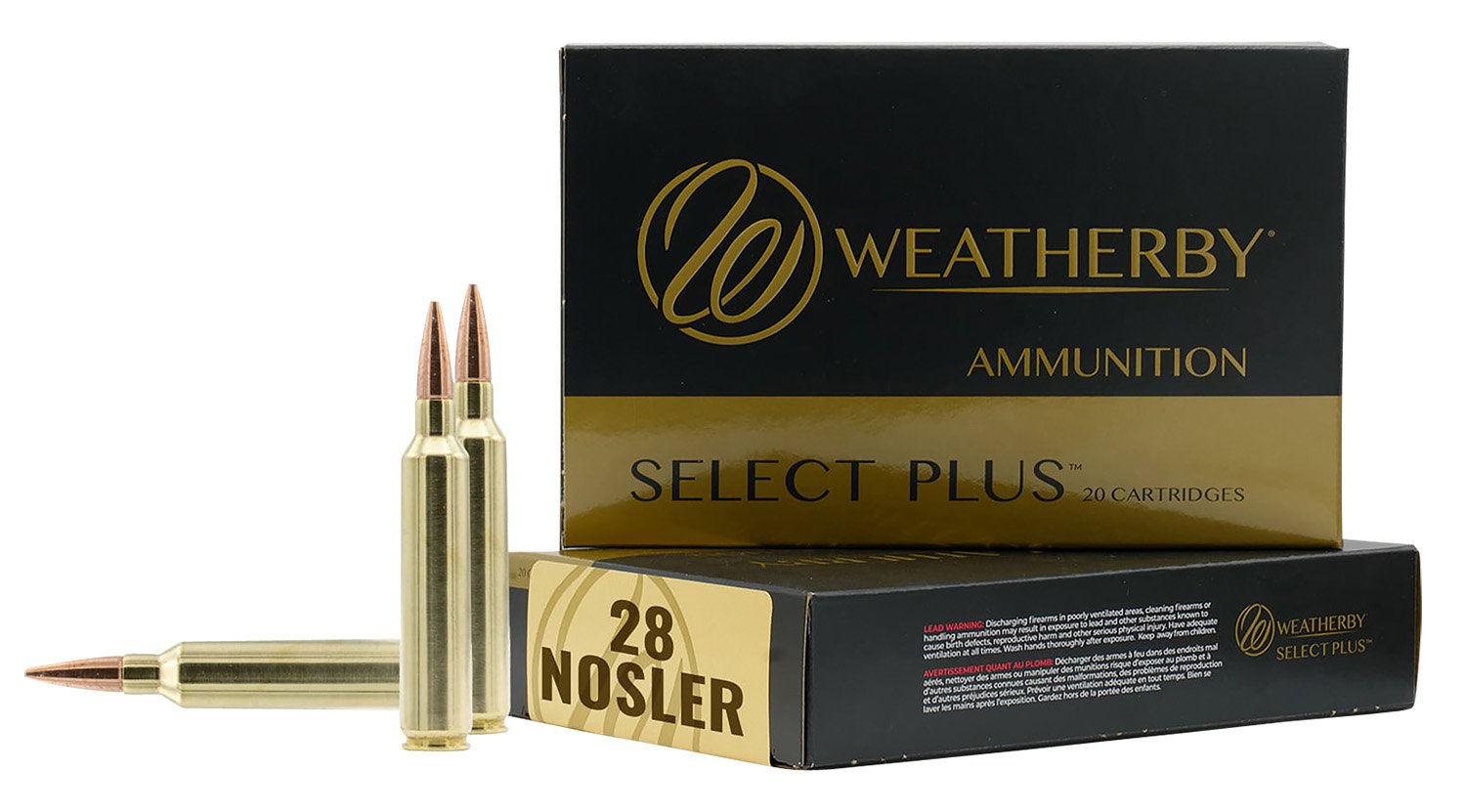 Weatherby F28NOS150SCO Select Plus 28 Nosler 150gr Swift Scirocco Ammo - Weatherby - SWIFT SCIROCCO