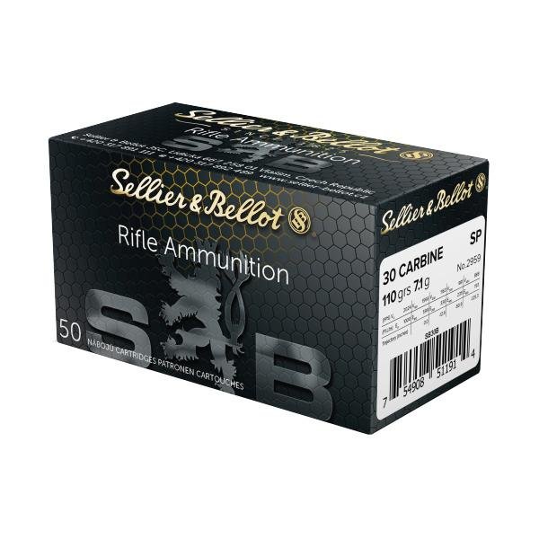 Magtech SB30A .30 Carbine 110gr FMJ Rifle Ammo 1990fps 50/Box