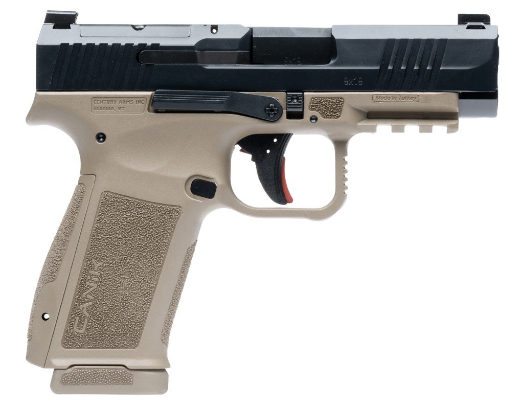 Canik Mete MC9LS 9mm 3.64" 17rd Black/FDE Semi-Auto Pistol (HG7883BD-N) - CANIK - 9mm