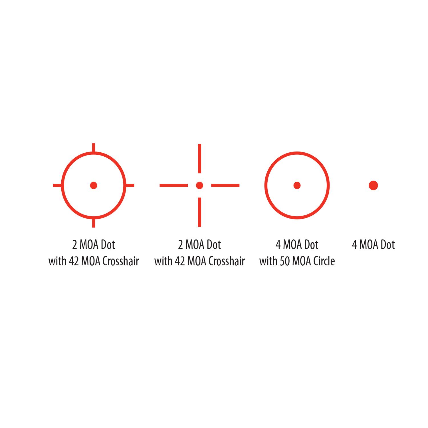 BSA RS-3324RL Reflex Sight 33x24mm Red Laser 4 Reticles Quick Release