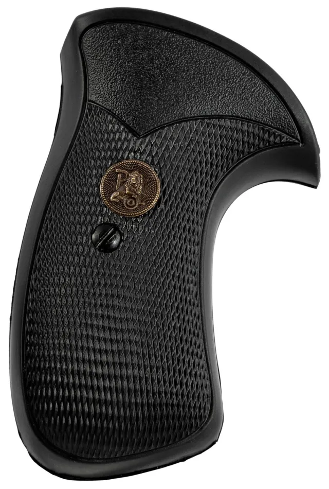 Pachmayr 03270 Grip S&W K/L Frame Round Butt Rubber Black Non-Slip - Pachmayr