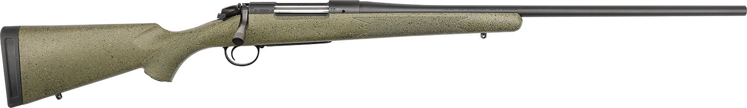 Bergara B14S107C B-14 Hunter 7mm-08 Rem 4+1 22" Rifle, Graphite Black Cerakote, SoftTouch Green Speckled Stock - Bergara - 7mm-08