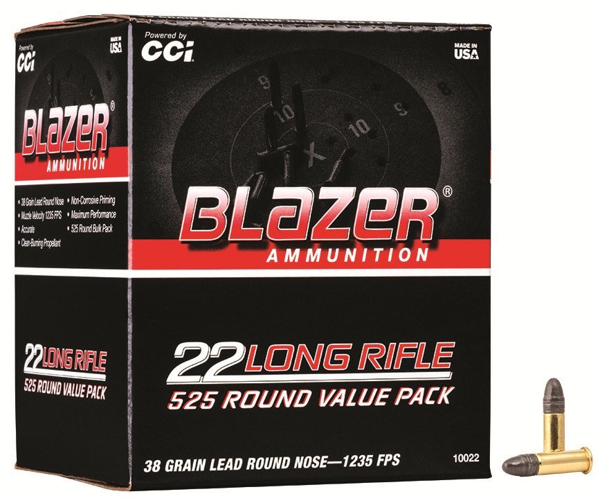 CCI 10022 Blazer Rimfire 22LR 38gr LRN 525rd Value Pack
