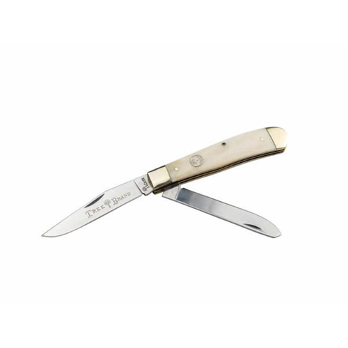 Boker 110826 Trapper Knife Smooth White Handle