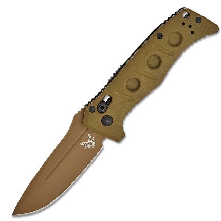 Benchmade 2730FE-2 Mini Auto Adamas 3.25" Blade OD Green G10 Handle - Benchmade
