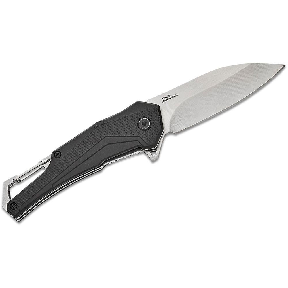 Smith & Wesson 1206288 Oasis Carabiner Folding Knife 3" Drop Point Blade - Battenfeld Technologies