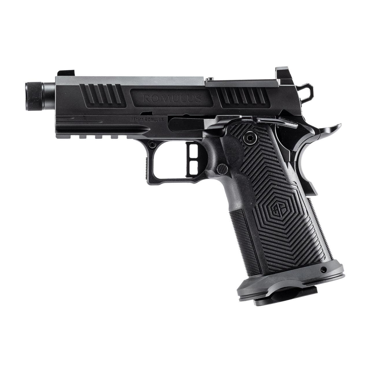 Alpha Foxtrot AF1911-Romulus Handgun 9mm Luger 17rd (1) & 20rd (1) Magazine 3.5Threaded Barrel Black MOS Cut