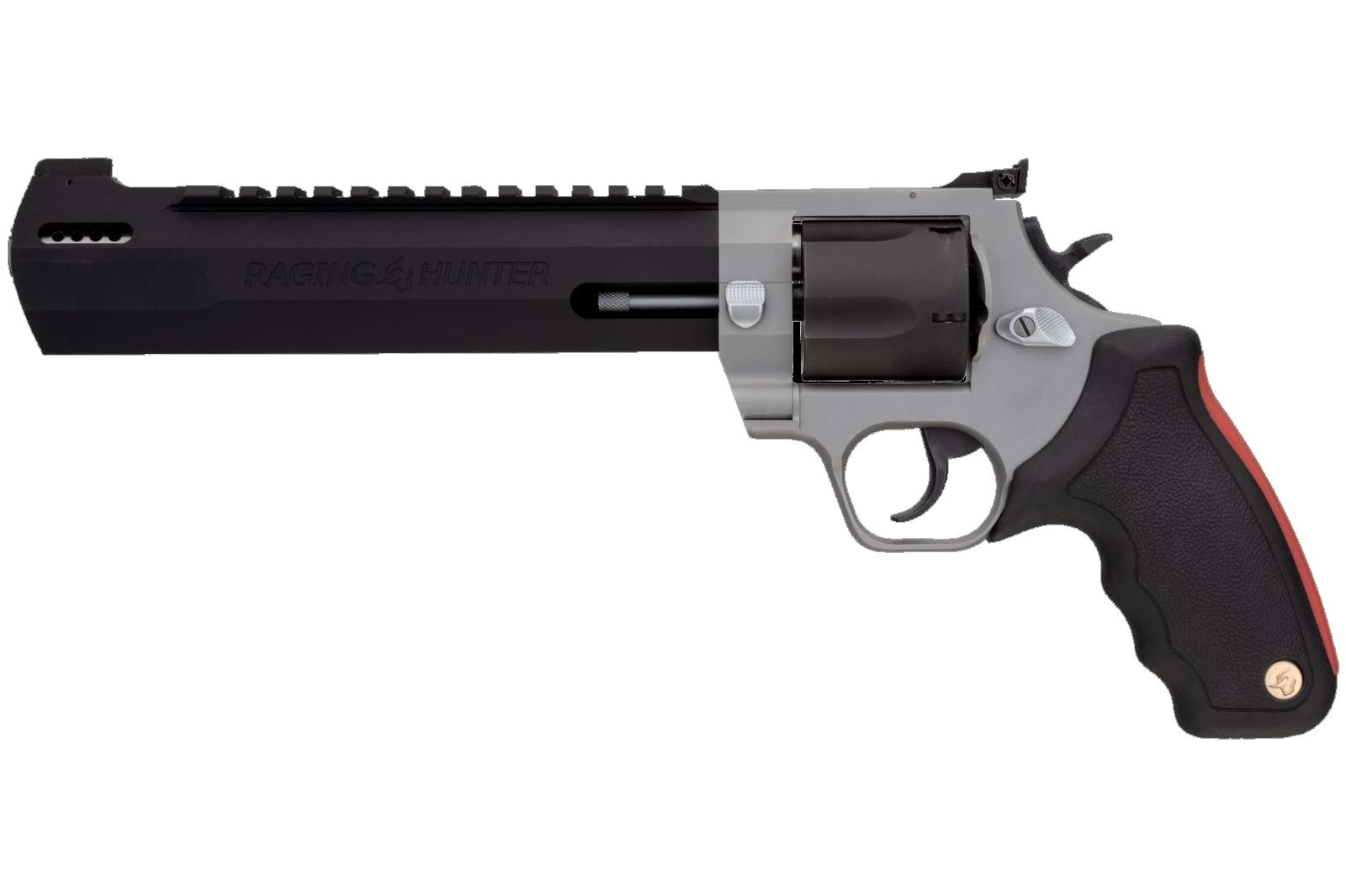 Taurus Raging Hunter 2454085RH Revolver, 454 Casull, 5-Round, 8.37" Barrel, Matte Black/Stainless Steel, Cushioned Grip