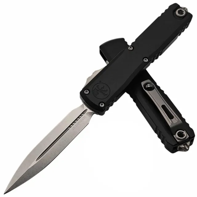 Microtech 1122-10 Ultratech G3 ZBP 3.55 In D/E Stonewash Black Alu Handle
