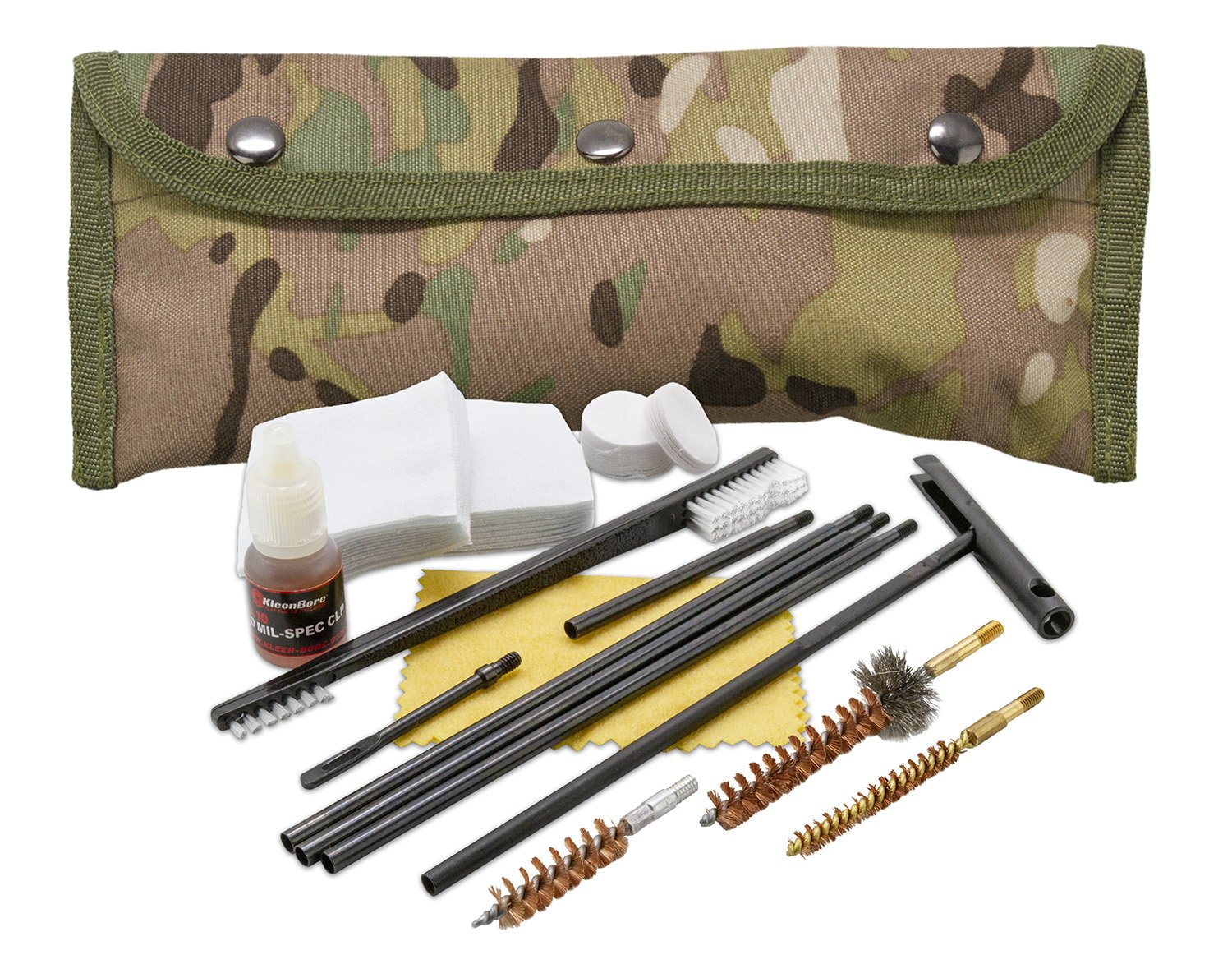 KleenBore Multicam Modular Cleaning Kit for 5.56/.223/9mm - Kleen Bore - .223