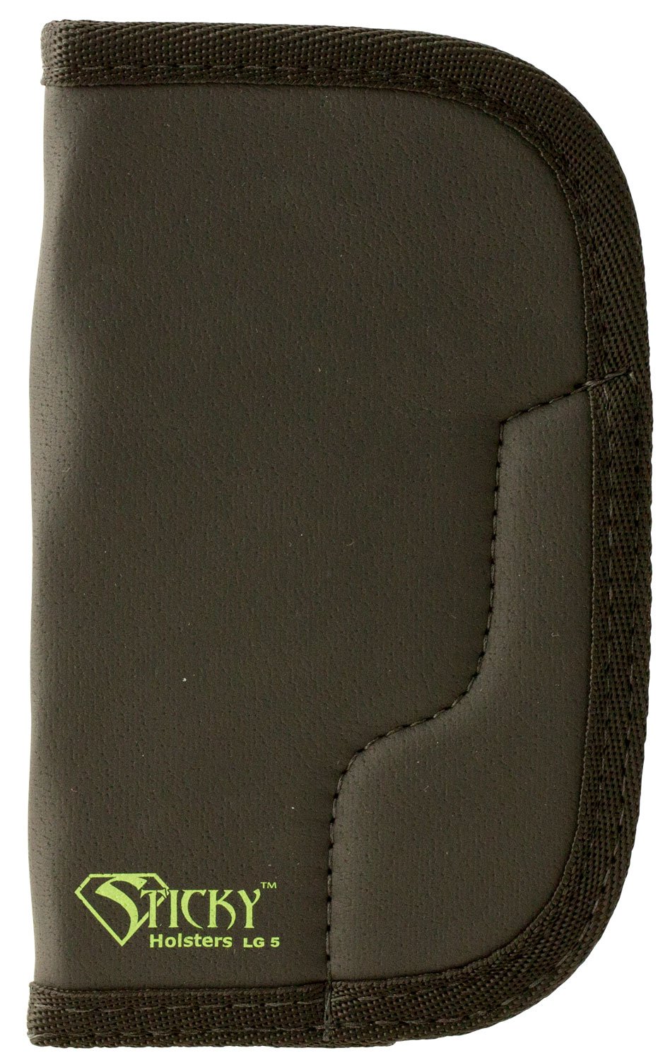 Sticky Holsters LG5 Black/Green Ambidextrous Holster for 4" Revolvers - Sticky Holsters - BLACK/GREEN