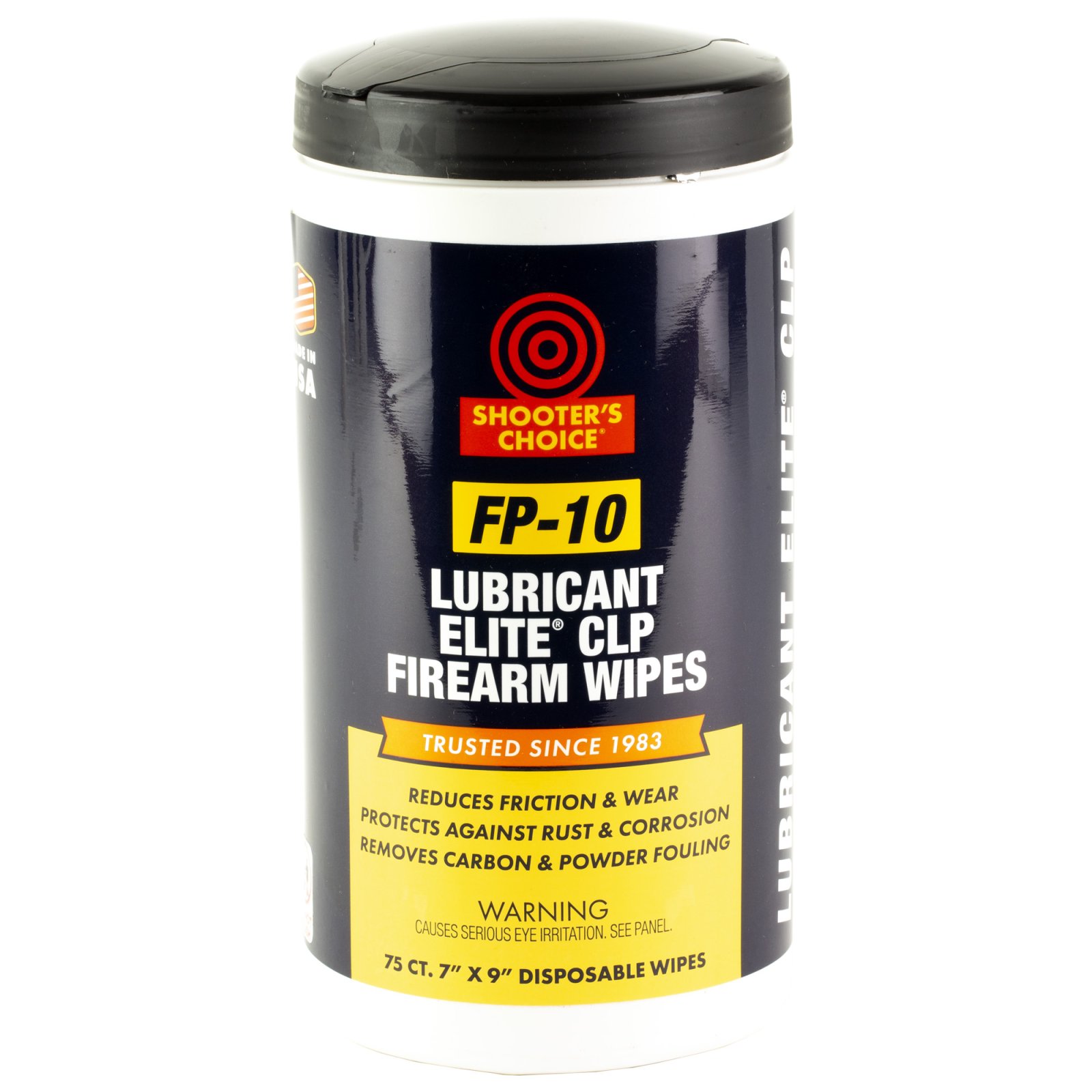 Shooter's Choice FP-10 Lubricant Elite CLP Wipes - 75 Count