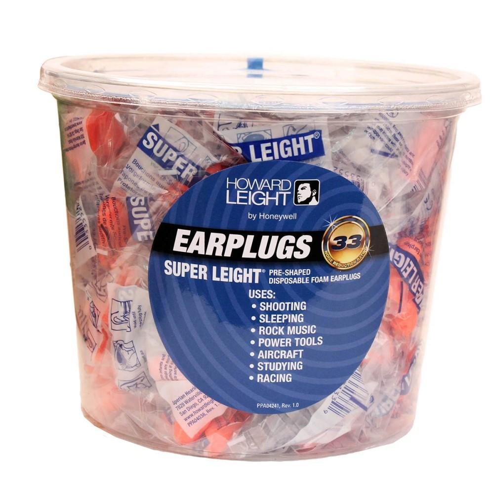 Howard Leight Super Leight Foam Ear Plugs 100 Pairs NRR 33
