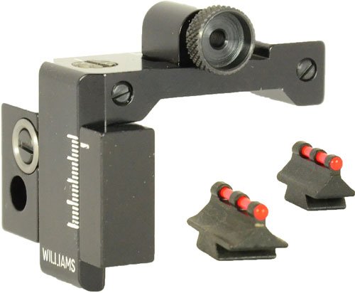 Williams Gun Sight FP Fire Sight Set, Winchester 94, Marlin 36, Black/Red, Steel & Fiber Optic, Weather Resistant, Rifle Optics