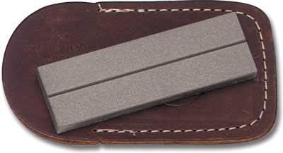 EZE-LAP 26F Diamond Stone 1x3in 600 Grit Leather Pouch Hook Groove