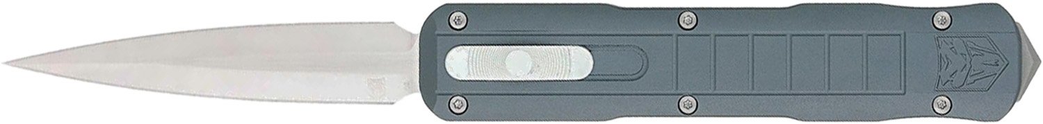 CobraTec CTRPTGYDAGNS Raptor Gray Dagger Non-Serrated Blade - CobraTec Knives
