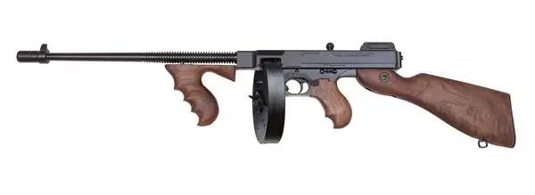 Thompson T5100D 1927A-1 Semi-Auto Rifle, .45 ACP, 16.50" Finned Barrel, Blued Metal, American Walnut Stock, 20+1/100+1 Capacity