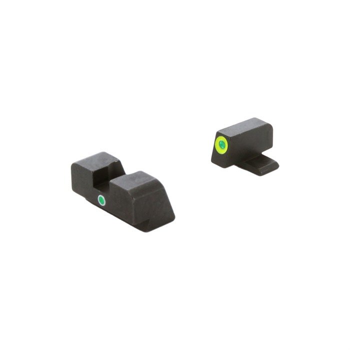 I-DOT SIGHT SET LUMIGREEN OUTLINEFOR FN HIGH POWER BLACK - AMERIGLO