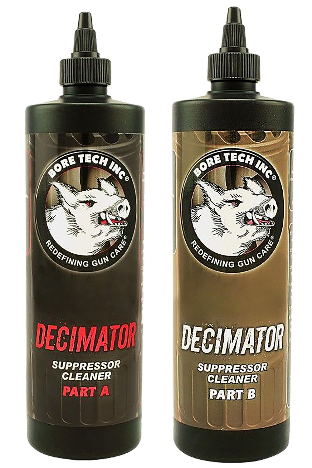 Bore Tech BTCQ30816AB Decimator Suppressor Cleaner 16oz 2-Bottle Set - BTECH - 16 OZ