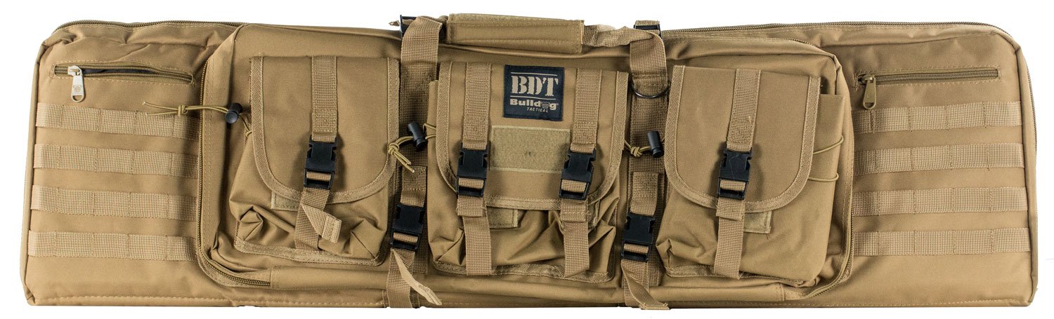Bulldog BDT6043T Tactical Rifle Bag 43 in Tan Nylon Double Capacity - Bulldog - TAN