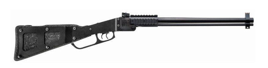 Chiappa CHIAPPA M6 COMBINATION FOLDING SHOTGUN/RIFLE W/ 20GA GAUGE ADAPTER SET (4 INSERTS) 20GA/22WMR BLUED 18.5IN BBL REM CHOKE PPS FOAM & STEEL STOCK CLEANING KIT - Chiappa Firearms - 22WMR