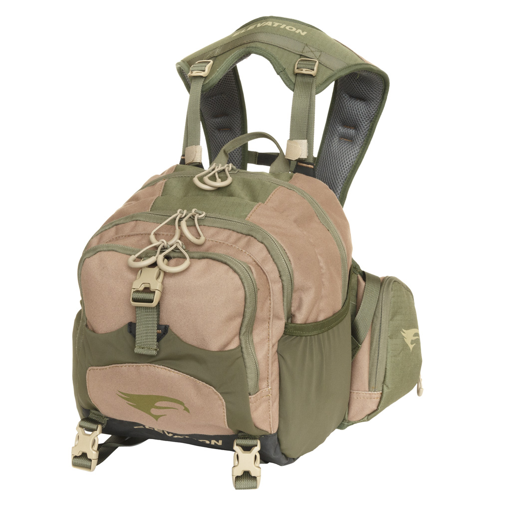 Elevation Forester 650 Pack Olive/Tan, 650 cu in, Padded Hip Belt, All-Terrain - Elevation