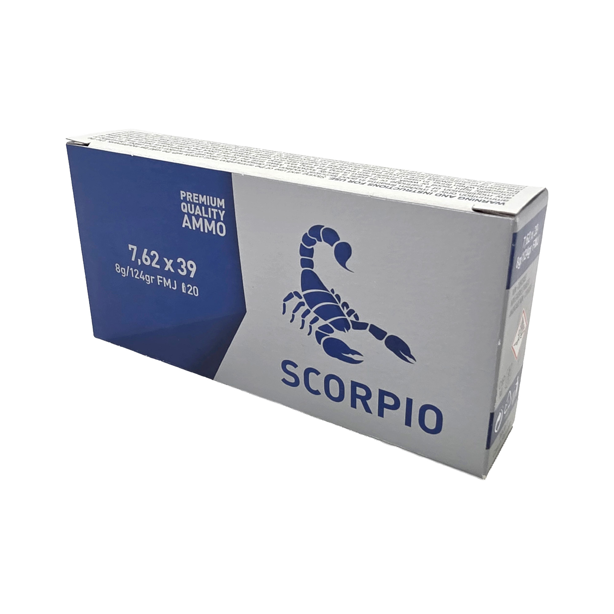 Buy STV Technology Scorpio Ammo 7.62X39 124 Grain Full Metal Jacket 20 Round online