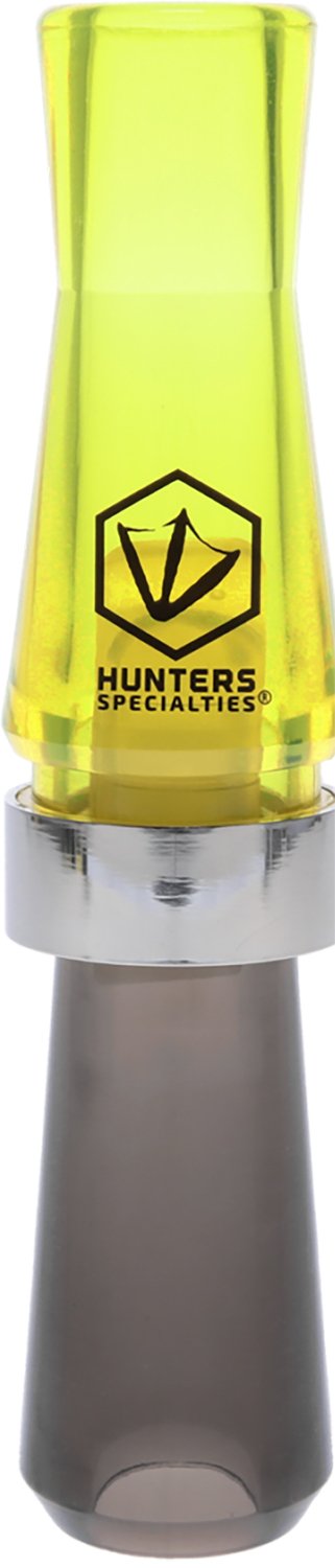 Hunters Specialties HS-WF-SRGC E-Z-E Plucker Short Reed Goose Call Black/Yellow Polycarbonate - HS Precision