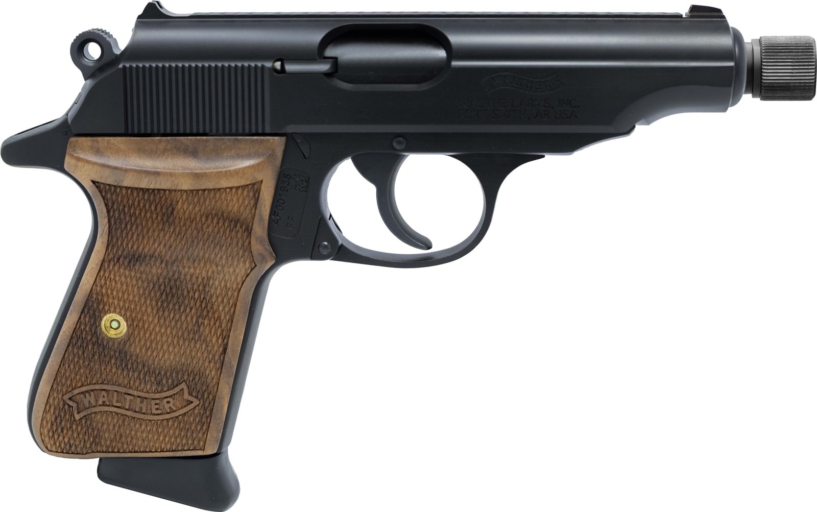 Walther PP 32 AUTO Manufactured in Fort Smith/ AR 8+1 3.9 Threaded 1/2 x 28 Black