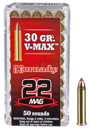 Hornady 22 Mag Varmint Express 30 gr V-Max Magnum Ammo 30gr 22WMR