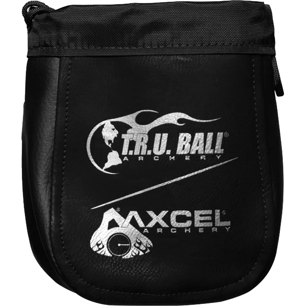 Tru Ball TRLB-BK Release Pouch Black Leather, Soft Lining, Drawstring Closure