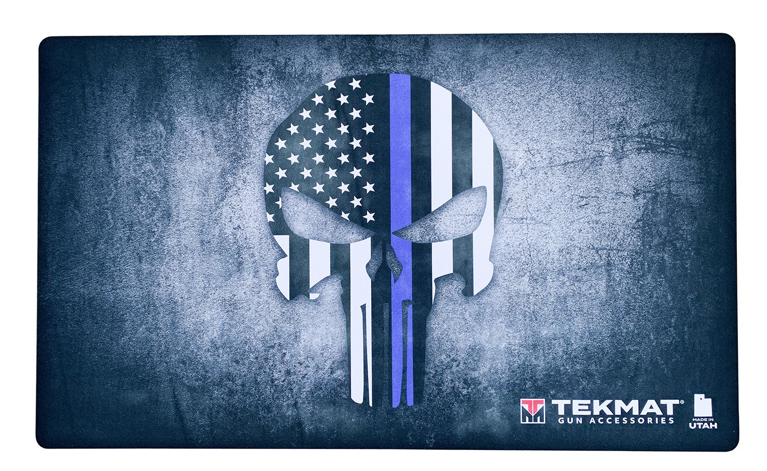 TekMat TEK42BLUELINE Blue Line Punisher Door Mat 25"x42" Rubber - TEKMAT