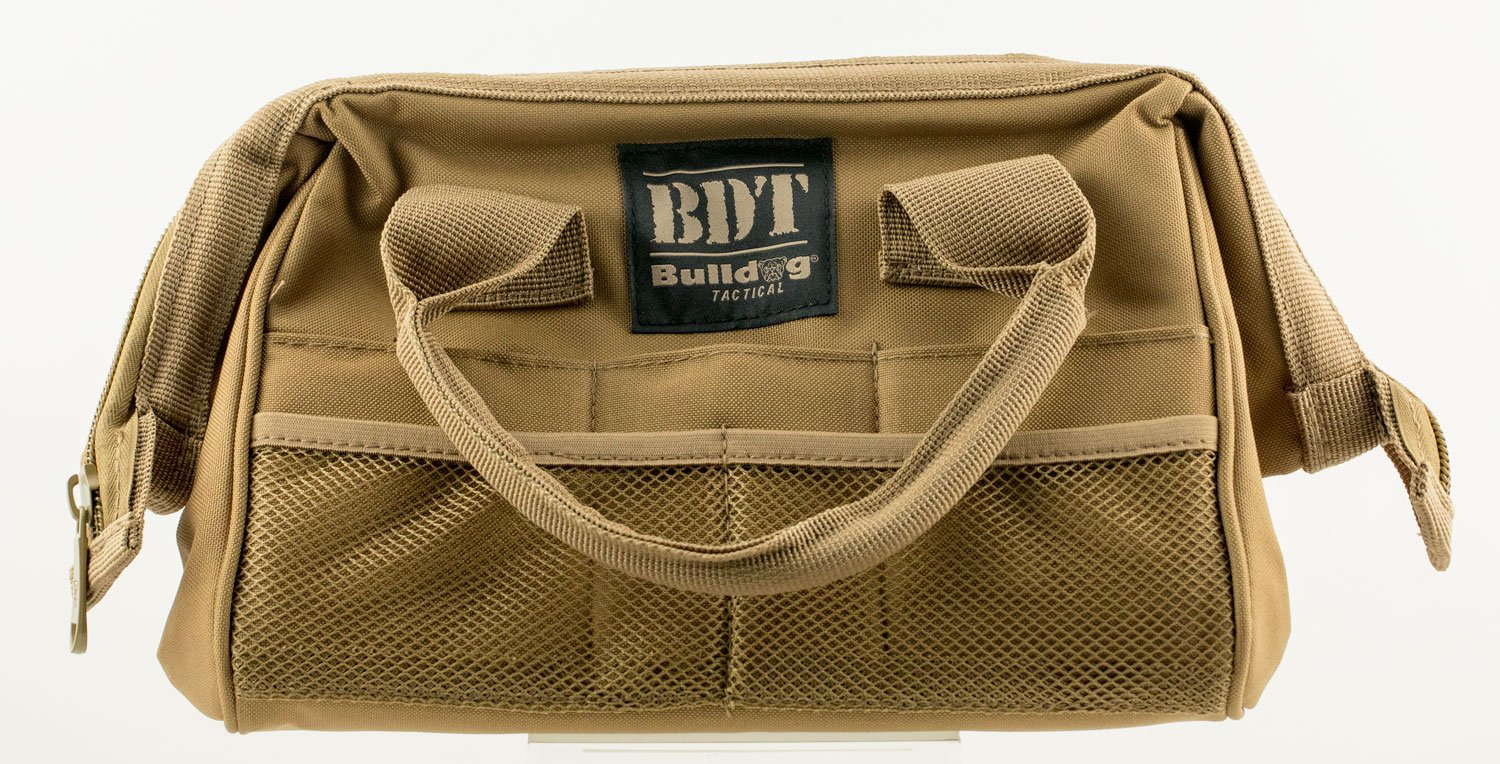 Bulldog BDT405T Ammo Bag Tan 10 External Pockets Reinforced Steel Frame - Bulldog - TAN
