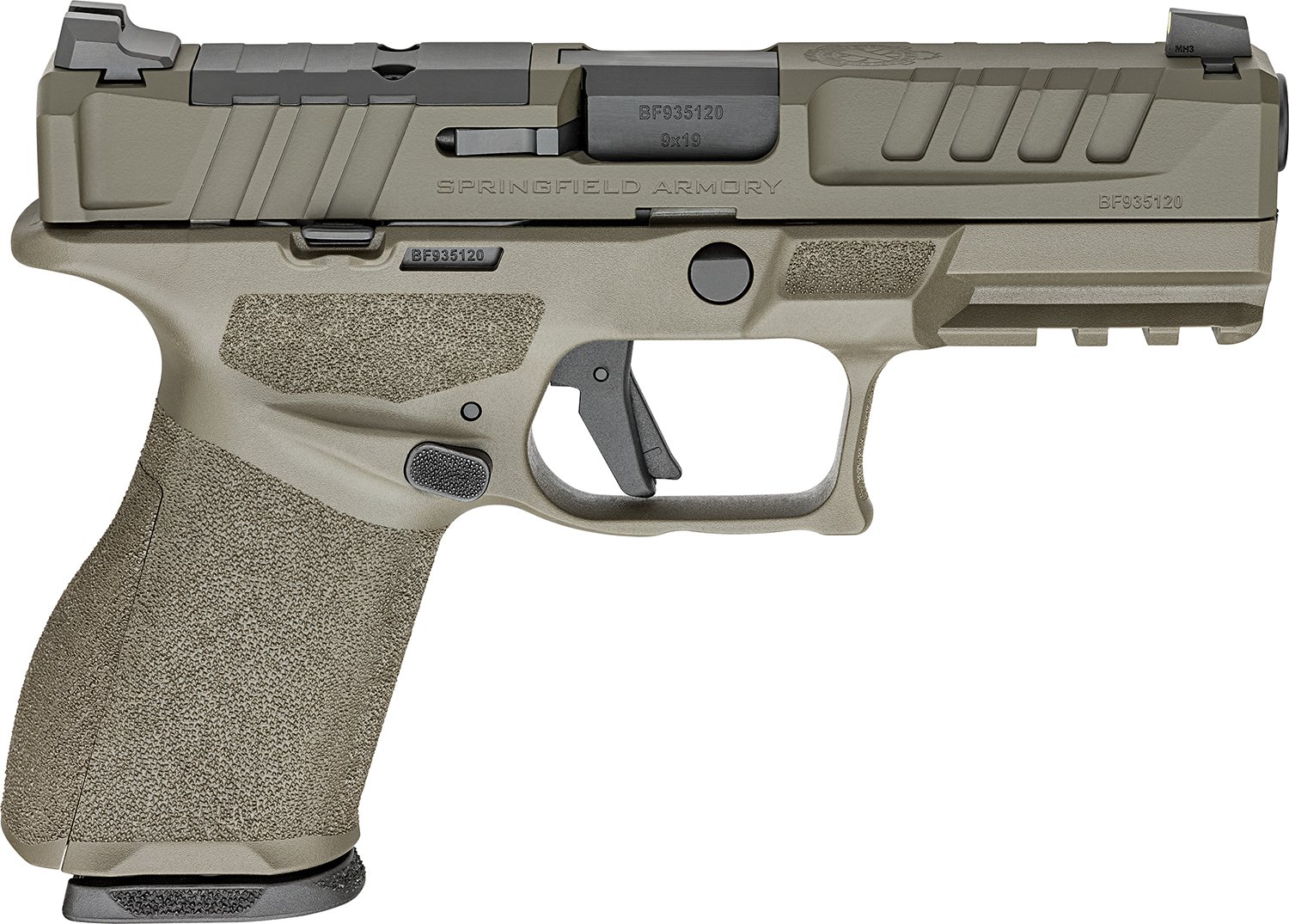 Springfield ARMORY Echelon 4.0C 9mm 4in 15rd/18rd OD Green Pistol EC9409G-U - Springfield Armory - 9mm
