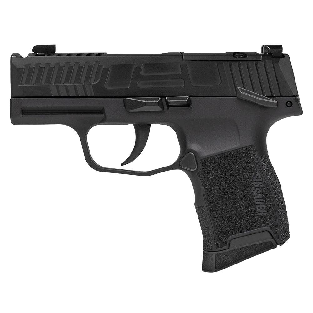 Sig Sauer P365 Outlander Black Handgun 9mm Luger 10rd Magazines(2) 3.1 Gold Barrel X-RAY 3 Sights Manual Safety
