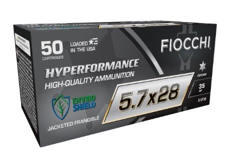Fiocchi 57JF35 Hyperformance 5.7x28mm 35gr Jacketed Frangeable 50 Per...