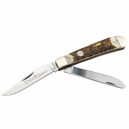 Boker 110833ST Trapper Stag Knife - Boker